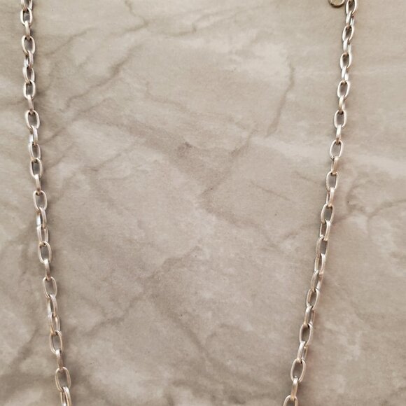 ✨ J.Crew Silver Rhinestones Crystals Pave Antiqued Mini Statement Necklace ✨ - Picture 3 of 13